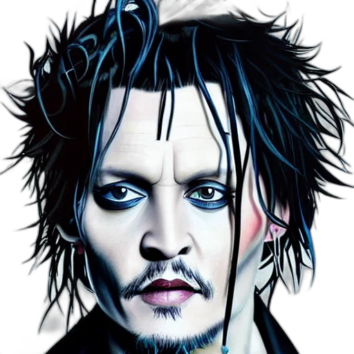 face, cartoon, comic book art, photorealistic transparent PNG cut-out