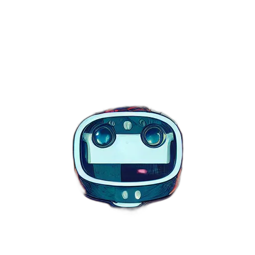 robot, face, creature, animal transparent PNG cut-out