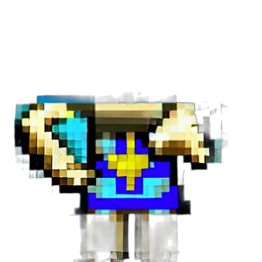 robot, staff, crown, weapon transparent PNG cut-out