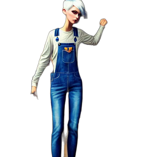 staff, jacket, concept art, 3d render transparent PNG cut-out