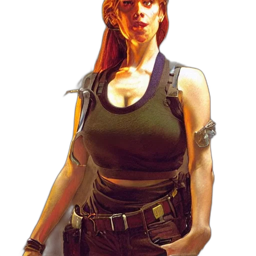 weapon, staff, jacket, robot transparent PNG cut-out