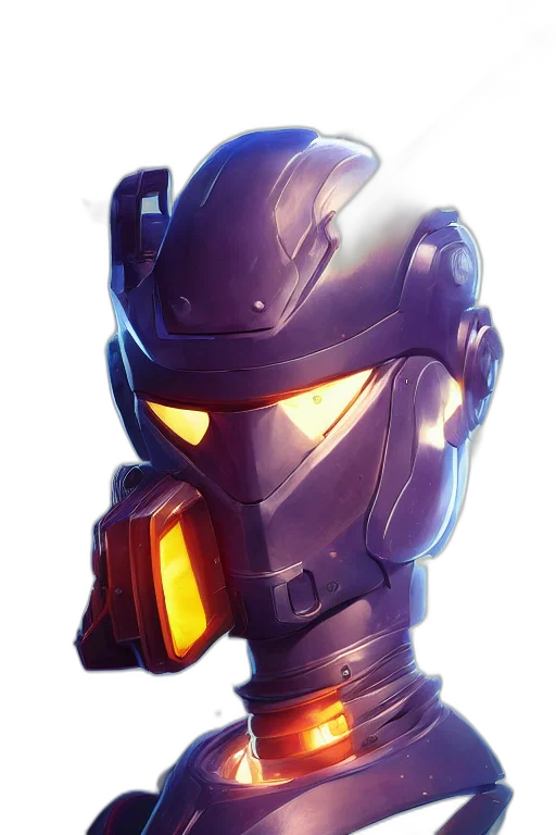 robot, weapon, mask, face transparent PNG cut-out