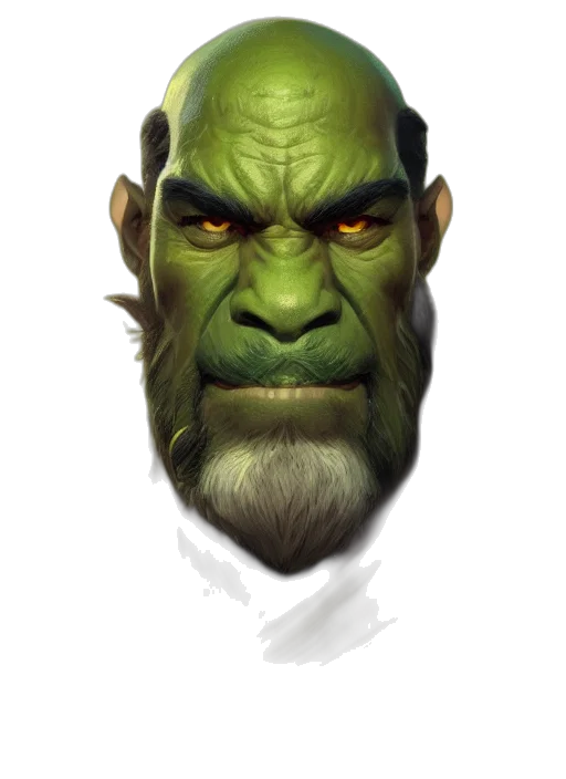 face, mask, staff, creature transparent PNG cut-out