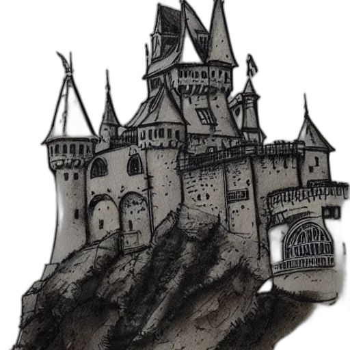 crown, building, concept art, fantasy art transparent PNG cut-out