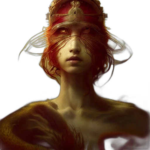 crown, mask, creature, face transparent PNG cut-out