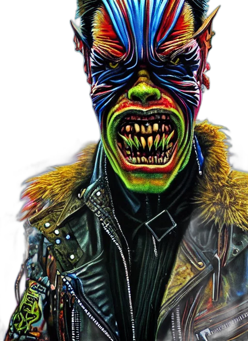 mask, jacket, face, creature transparent PNG cut-out