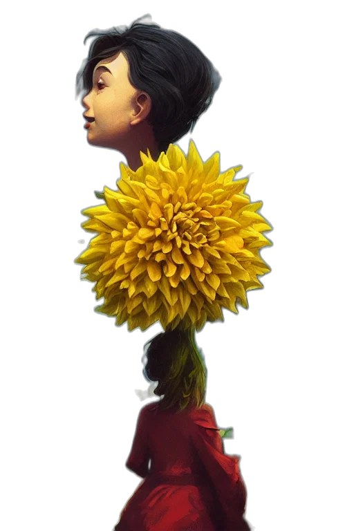 flower, crown, staff, hair transparent PNG cut-out