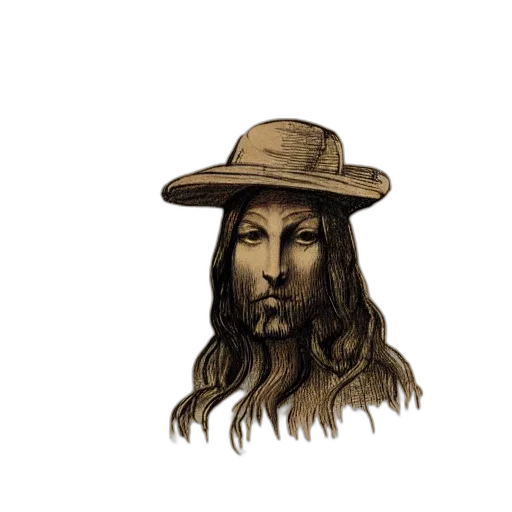 hat, hair, face, mask transparent PNG cut-out