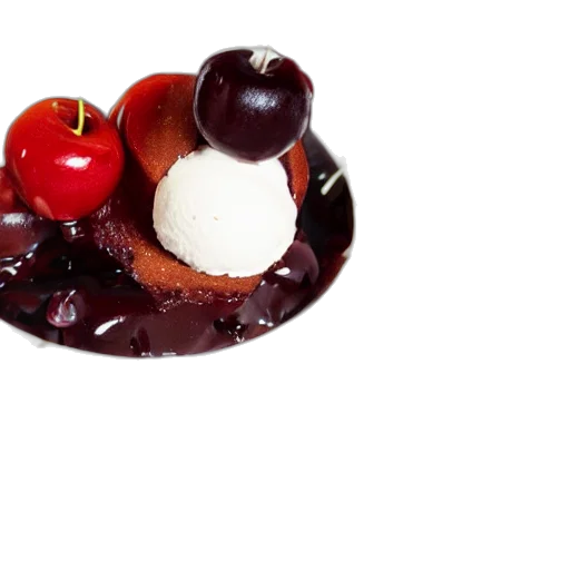 food, crown, 3d render, photorealistic transparent PNG cut-out