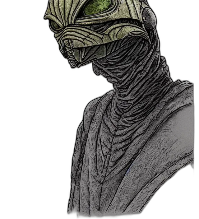mask, face, creature, staff transparent PNG cut-out