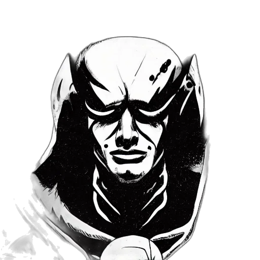 mask, face, comic book art, concept art transparent PNG cut-out