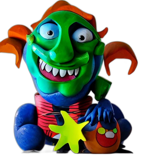 staff, creature, mask, 3d render transparent PNG cut-out