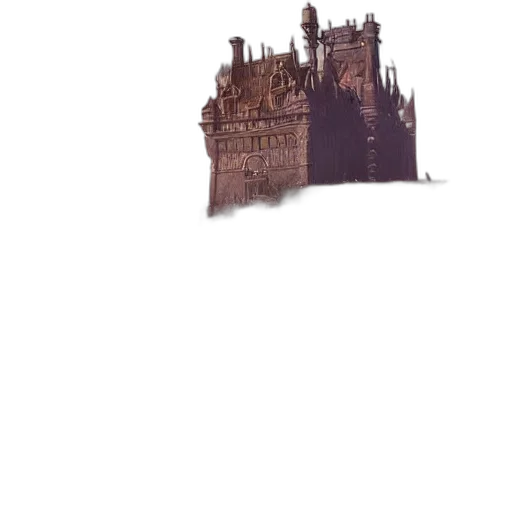 crown, building, dragon, staff transparent PNG cut-out