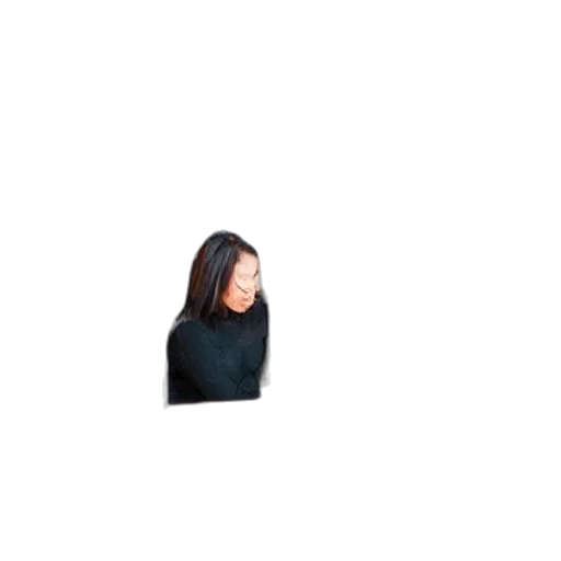 hair, face, jacket, dress transparent PNG cut-out