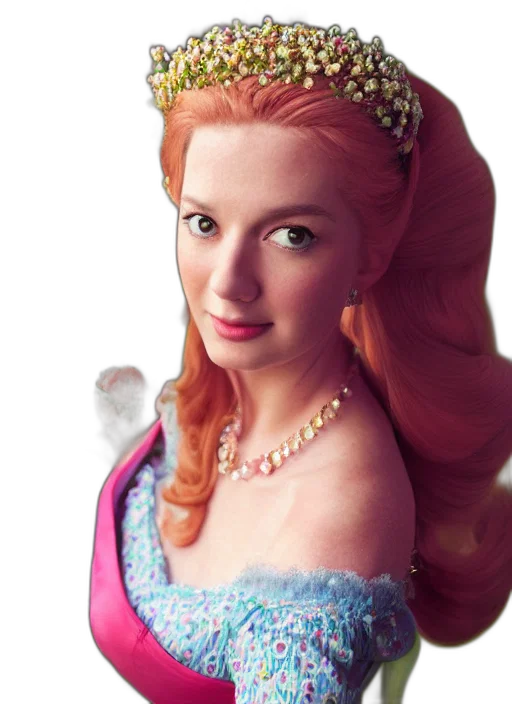 crown, dress, jewelry, face transparent PNG cut-out