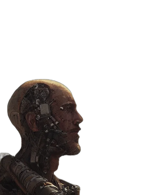 robot, face, mask, creature transparent PNG cut-out