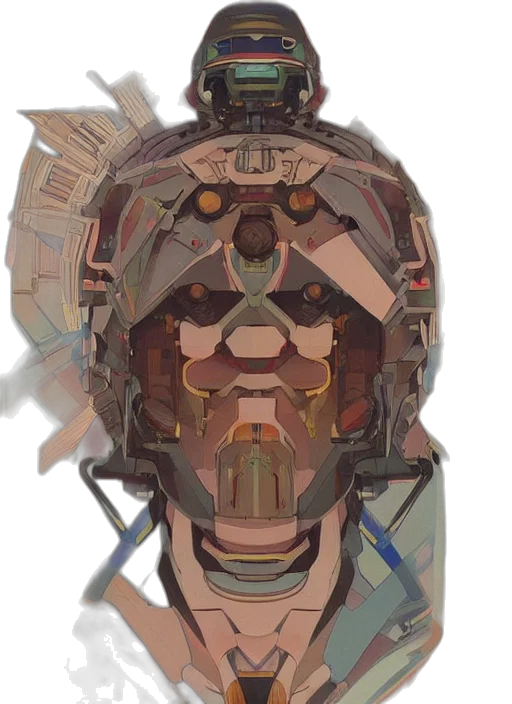 mask, face, robot, crown transparent PNG cut-out