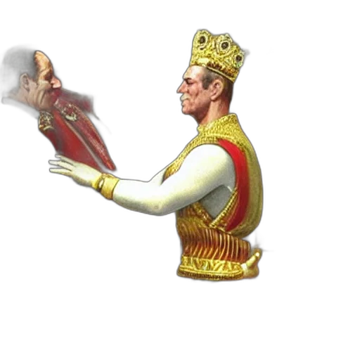 crown, staff, sword, face transparent PNG cut-out