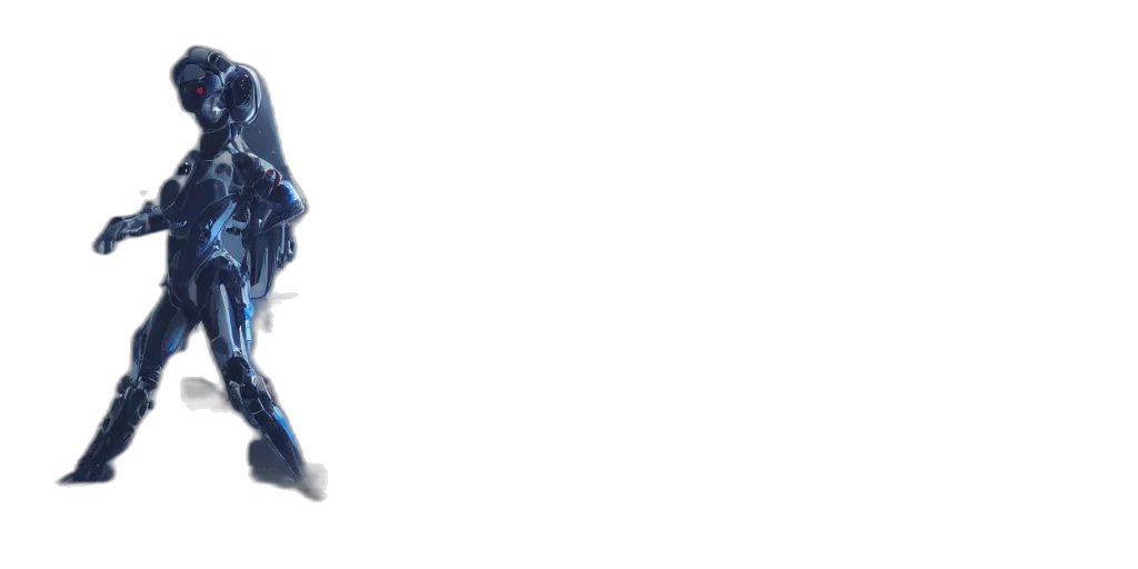 robot, staff, weapon, creature transparent PNG cut-out