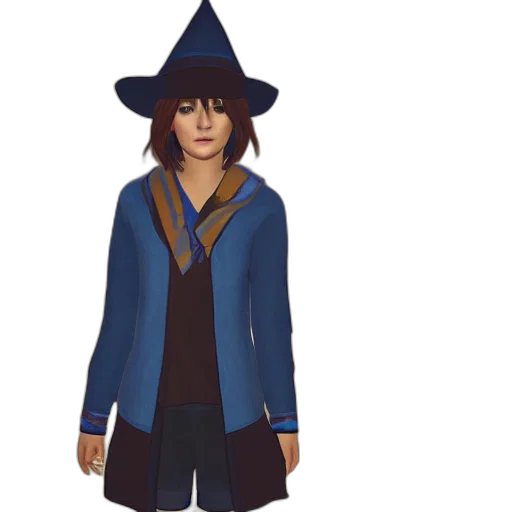 jacket, hat, staff, concept art transparent PNG cut-out