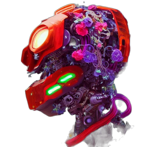 robot, mask, creature, face transparent PNG cut-out