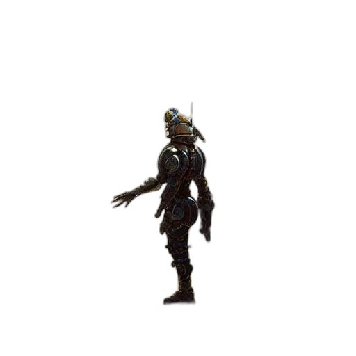 robot, staff, weapon, creature transparent PNG cut-out