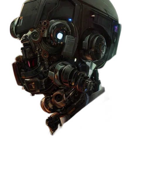 robot, weapon, face, mask transparent PNG cut-out