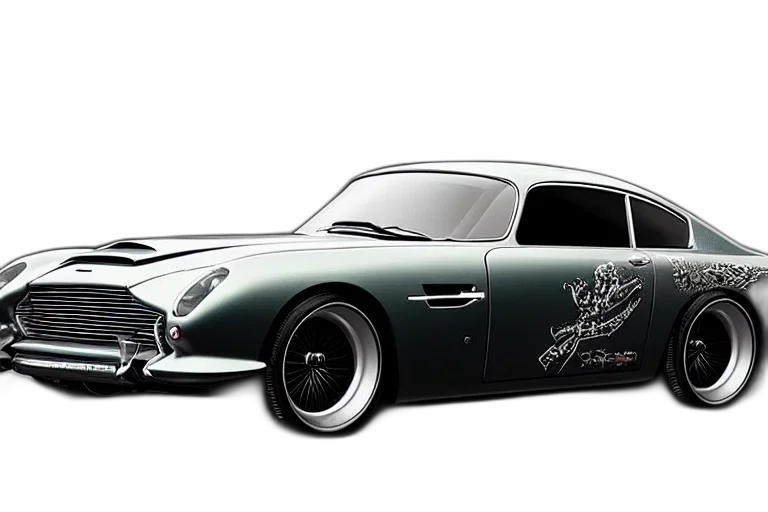 car, photorealistic, concept art, 3d render transparent PNG cut-out