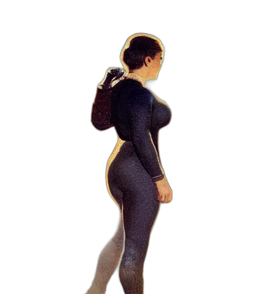 dress, jacket, robot, staff transparent PNG cut-out
