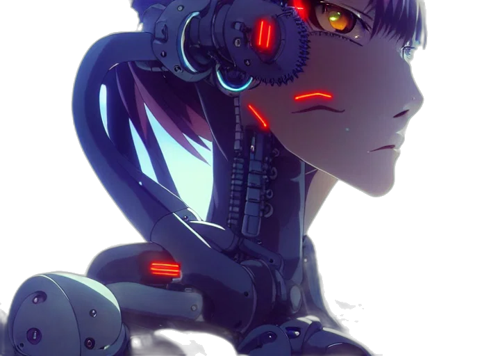 robot, weapon, face, creature transparent PNG cut-out
