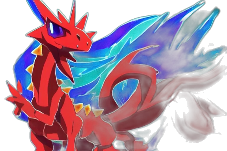 dragon, fantasy art, concept art, pixel art transparent PNG cut-out