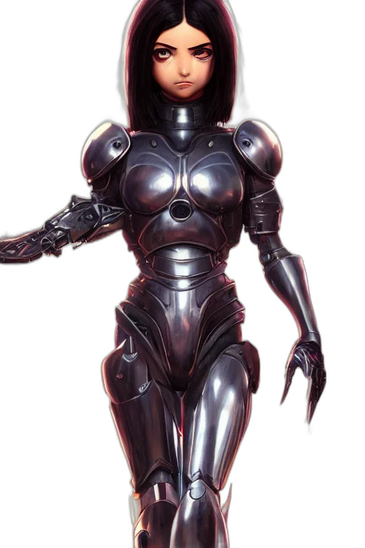 robot, concept art, cyberpunk, 3d render transparent PNG cut-out