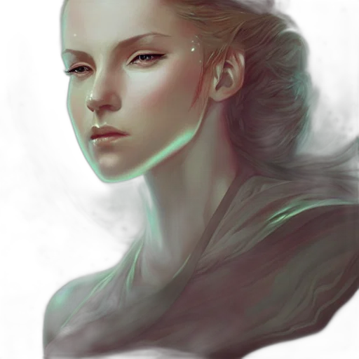face, crown, fantasy art, photorealistic transparent PNG cut-out