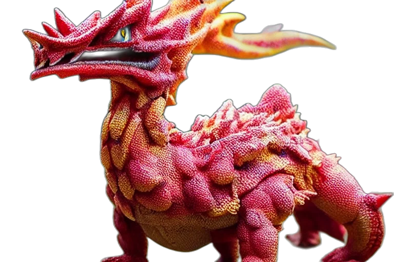 dragon, creature, crown, animal transparent PNG cut-out