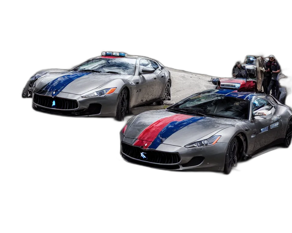 car, 3d render, concept art, maserati transparent PNG cut-out