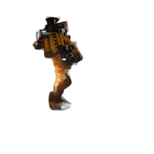 robot, staff, weapon, creature transparent PNG cut-out