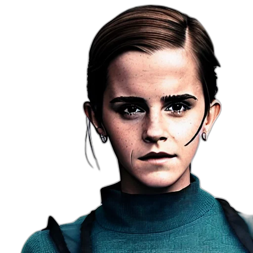 face, comic book art, photorealistic, concept art transparent PNG cut-out