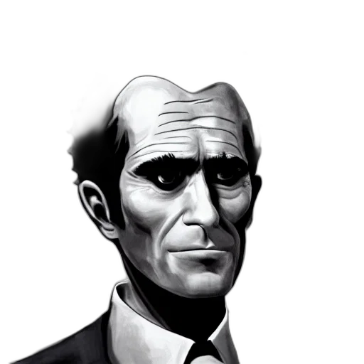 face, staff, robot, comic book art transparent PNG cut-out