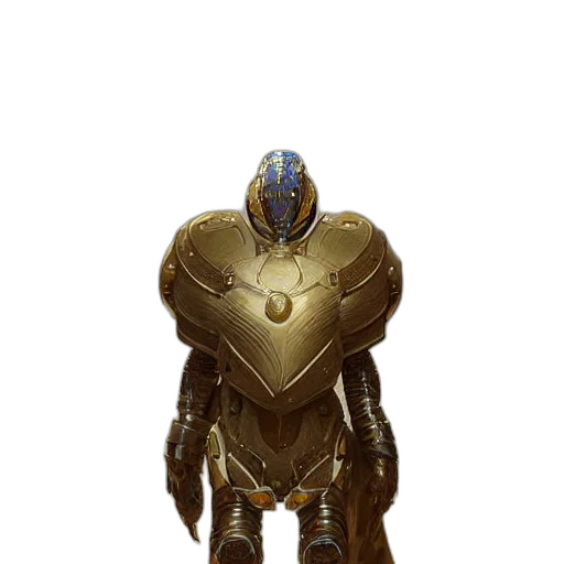 robot, mask, creature, weapon transparent PNG cut-out