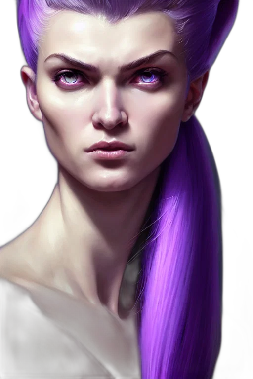 face, hair, fantasy art, cyberpunk transparent PNG cut-out