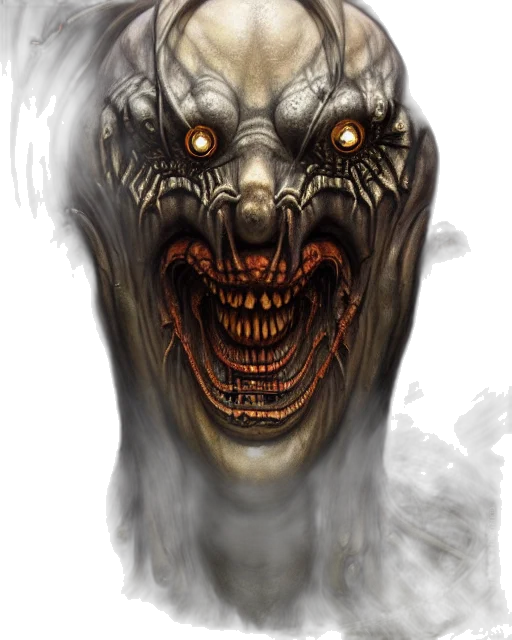 face, mask, creature, staff transparent PNG cut-out