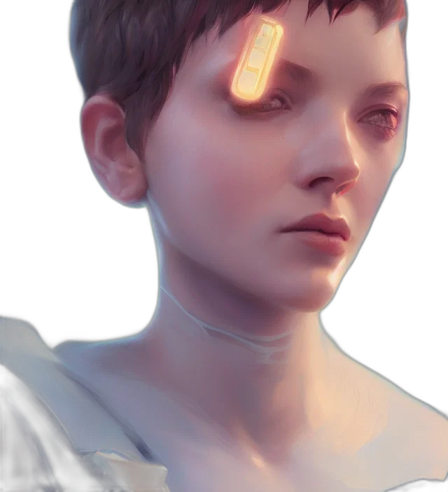 face, robot, creature, mask transparent PNG cut-out