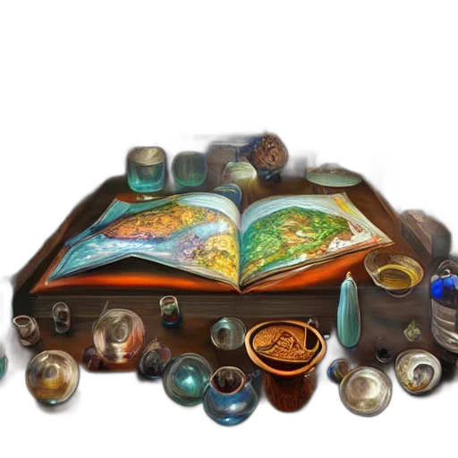 jewelry, food, furniture, fantasy art transparent PNG cut-out