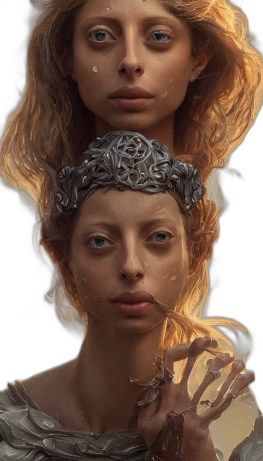 face, crown, mask, hair transparent PNG cut-out