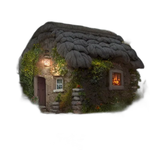 hat, building, 3d render, concept art transparent PNG cut-out