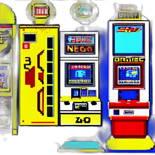 3d render, concept art, pixel art, neon transparent PNG cut-out
