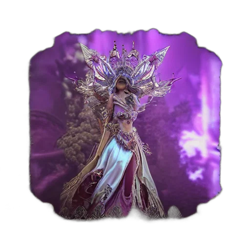 crown, jewelry, staff, fantasy art transparent PNG cut-out