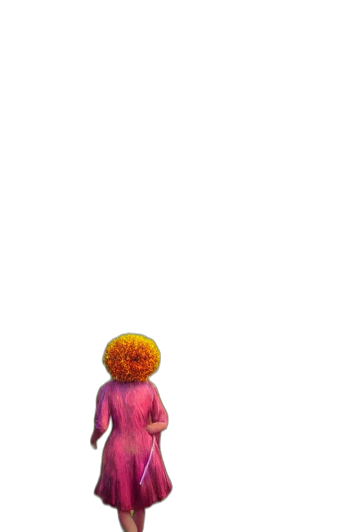 dress, creature, hair, robot transparent PNG cut-out