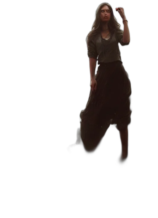 dress, staff, creature, animal transparent PNG cut-out