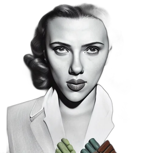 jewelry, face, jacket, weapon transparent PNG cut-out